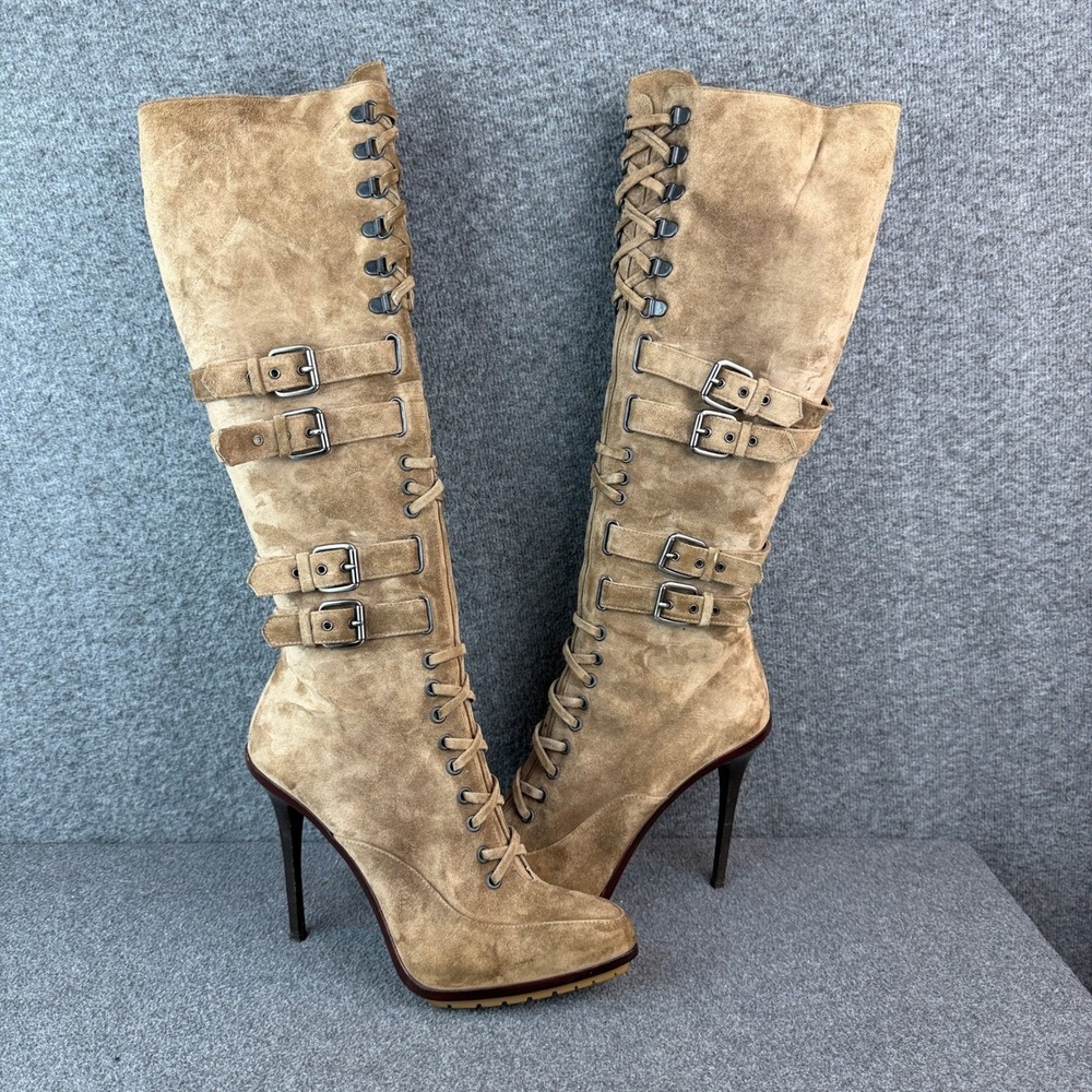 Le Silla All Leather Stiletto Corset Boot Size EU40|US9.5-10 - Picture 2 of 16